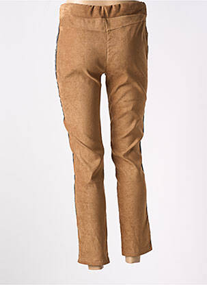 Pantalon slim talie elastică mărime normală maro DREAM VALLEY femeie