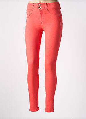 Jegging țesătură denim mărime normală roșu ONE SIZE FILTS ALL femeie