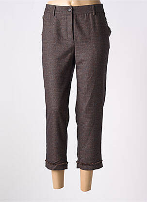 Pantalon 7/8 maro LILI SIDONIO femeie