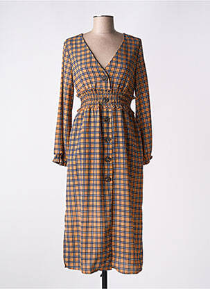 Rochie midi maro LAURA JO femeie