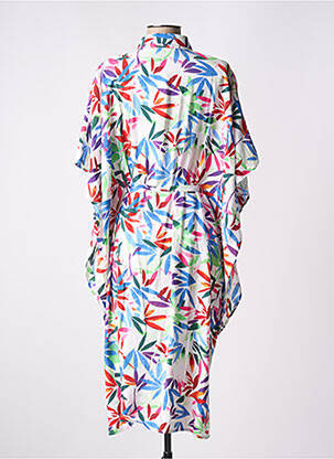 Rochie midi imprimeu floral mâneci scurte alb MOLLY BRACKEN femeie
