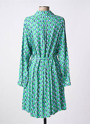 Rochie midi mâneci lungi mâneci lungi verde C'EST BEAU LA VIE femeie