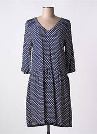 Rochie midi mâneci 3/4 mâneci 3/4 albastru MISMASH femme
