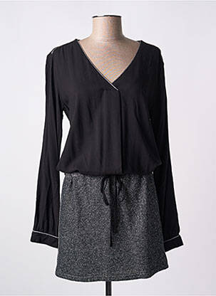 Rochie midi mâneci lungi mâneci lungi negru MISMASH femeie