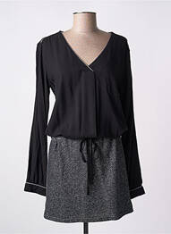 Rochie midi mâneci lungi mâneci lungi negru MISMASH femeie