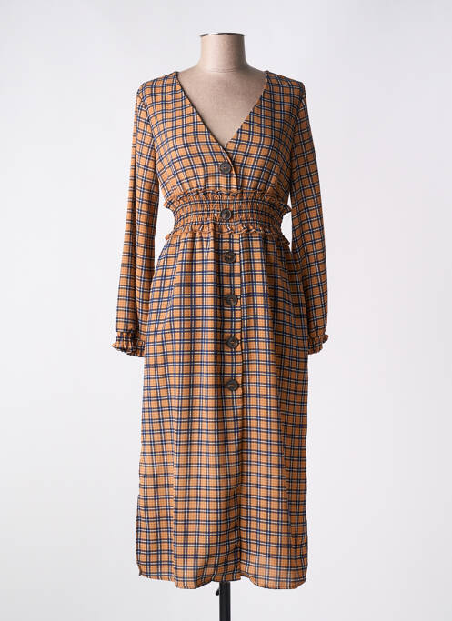 Rochie midi maro LAURA JO femeie