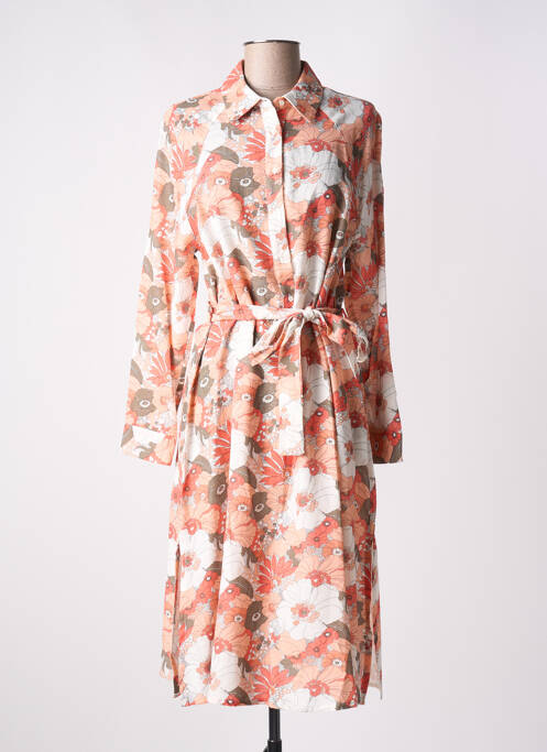 Rochie midi portocaliu C'EST BEAU LA VIE femeie