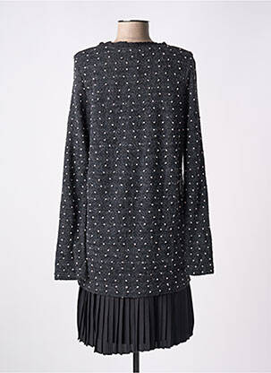 Rochie pulover croială dreaptă mâneci lungi gri MISMASH femeie