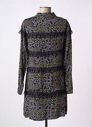 Rochie scurtă croială fluidă mâneci lungi negru MOLLY BRACKEN femeie