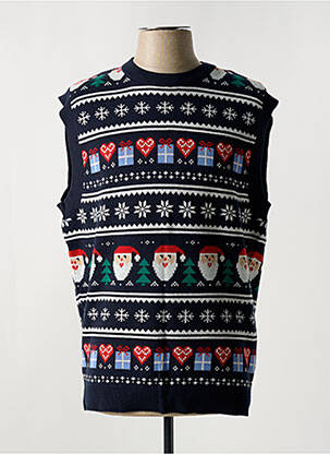 Pulover albastru JACK & JONES bărbat