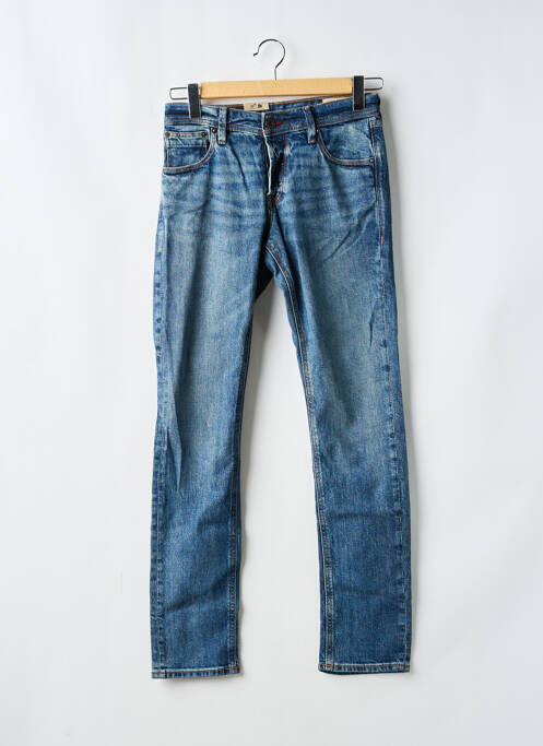 Blugi cu croială slim albastru JACK & JONES bărbat