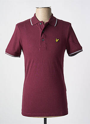 Polo elasticitate mâneci scurte roșu LYLE & SCOTT bărbat