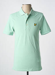 Polo elasticitate mâneci scurte verde LYLE & SCOTT bărbat