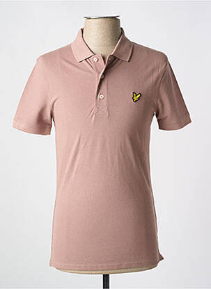 Polo elasticitate mâneci scurte roz deschis LYLE & SCOTT bărbat
