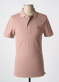 Polo elasticitate mâneci scurte roz deschis LYLE & SCOTT bărbat