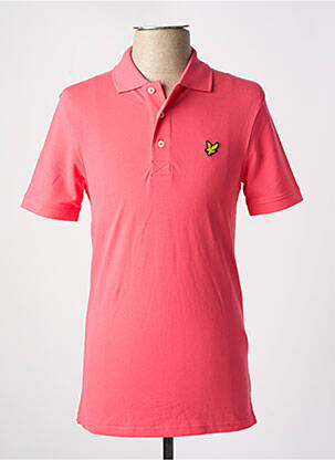 Polo elasticitate mâneci scurte roz LYLE & SCOTT bărbat