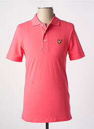 Polo elasticitate mâneci scurte roz LYLE & SCOTT bărbat