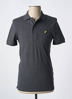 Polo țesătură melanj mâneci scurte gri LYLE & SCOTT bărbat