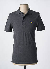 Polo țesătură melanj mâneci scurte gri LYLE & SCOTT bărbat