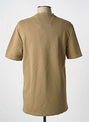 Tricou broderie mâneci scurte maro LYLE & SCOTT bărbat