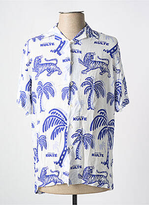 Cămașă cu mâneci scurte albastru KULTE bărbat