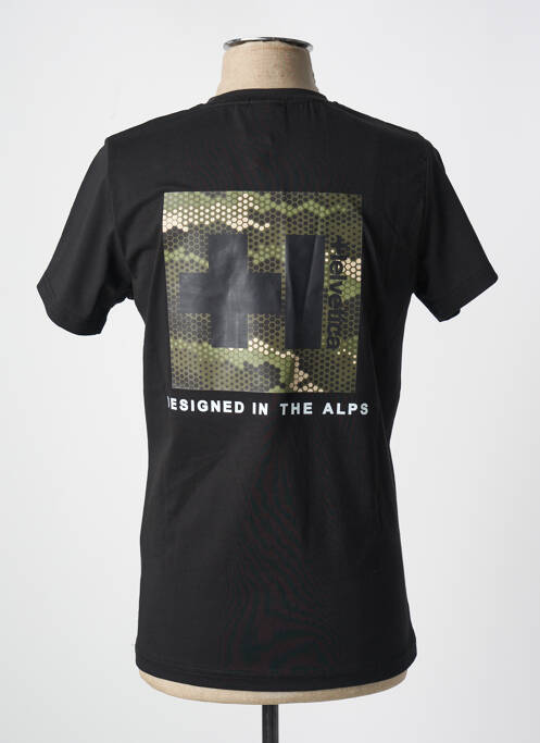 Tricou negru HELVETICA bărbat