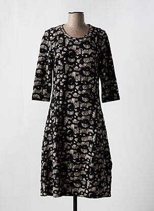 Rochie midi mâneci 3/4 mâneci 3/4 negru EVER SASSY femeie