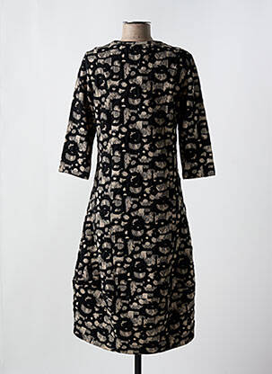 Rochie midi mâneci 3/4 mâneci 3/4 negru EVER SASSY femeie