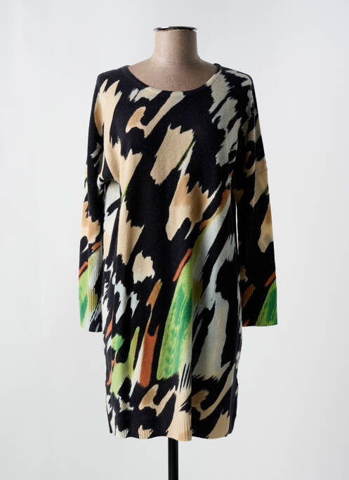 Rochie pulover negru DOREE CACHEMIRE femeie