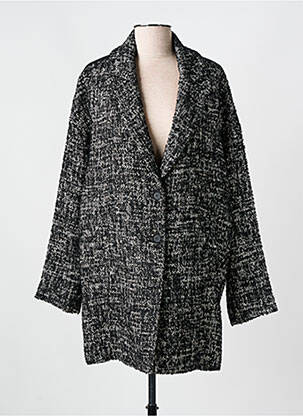 Palton lung negru EVA KAYAN femeie