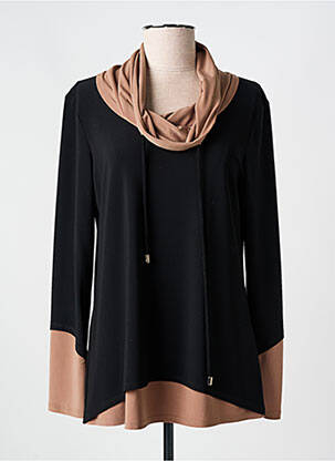 Top elasticitate mâneci lungi negru JOSEPH RIBKOFF femeie