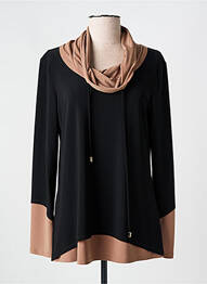 Top țesătură jersey mâneci lungi negru JOSEPH RIBKOFF femeie
