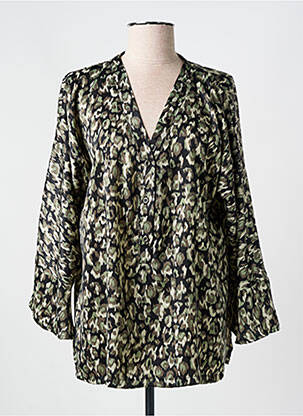 Tunică mâneci lungi verde KAKIE femeie