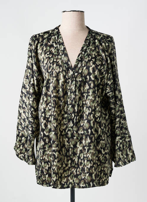 Tunică mâneci lungi verde KAKIE femeie