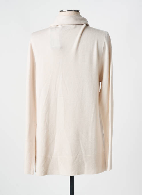 Pulover cu guler înalt bej DEVERNOIS femeie