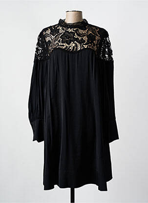 Rochie midi croială fluidă mâneci lungi negru MARC AUREL femeie