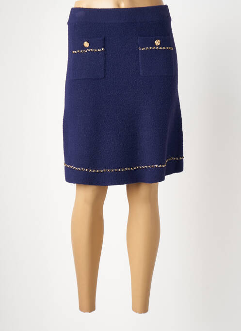 Fustă midi albastru LEO & UGO femeie