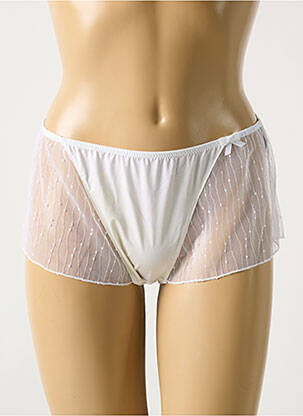 Shorty broderie alb BARBARA femeie
