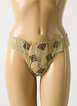 Tanga broderie verde BARBARA femeie
