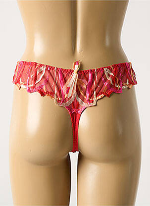 Tanga broderie roșu BARBARA femeie