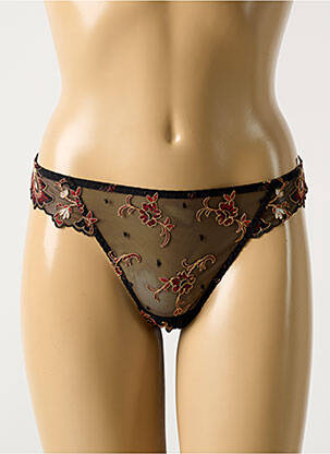 Tanga negru BARBARA femeie