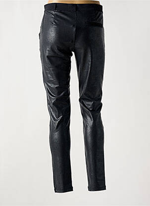 Pantalon slim țesătură acoperită mărime normală negru HBT femeie