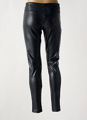 Pantalon slim talie elastică mărime normală negru HBT femeie