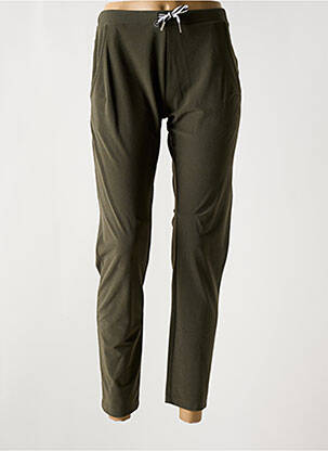 Pantalon slim talie elastică mărime normală verde HBT femeie