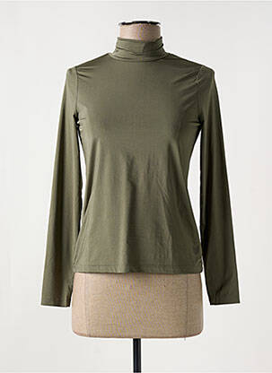 Pulover cu guler înalt verde HBT femeie