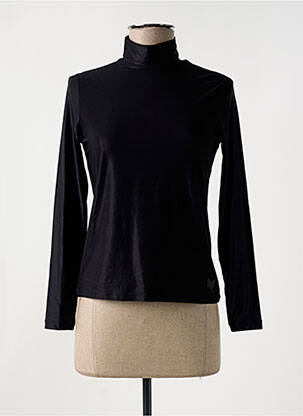 Pulover cu guler înalt negru HBT femeie