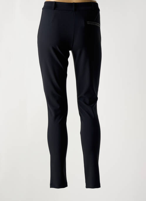 Pantalon slim țesătură poplin mărime normală negru HBT femme