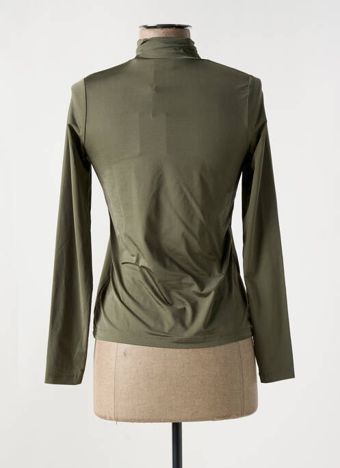 Pulover cu guler înalt verde HBT femeie