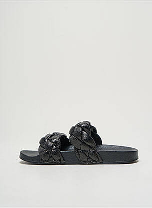Mulete/saboți țesătură satinată toc plat până la 3 cm negru COLORS OF CALIFORNIA femeie