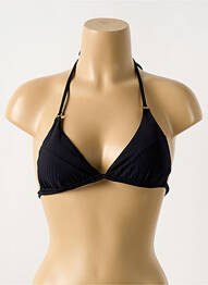 Sutien de costum de baie elasticitate sutien cu susținere înaltă și burete detașabil negru CYELL femme
